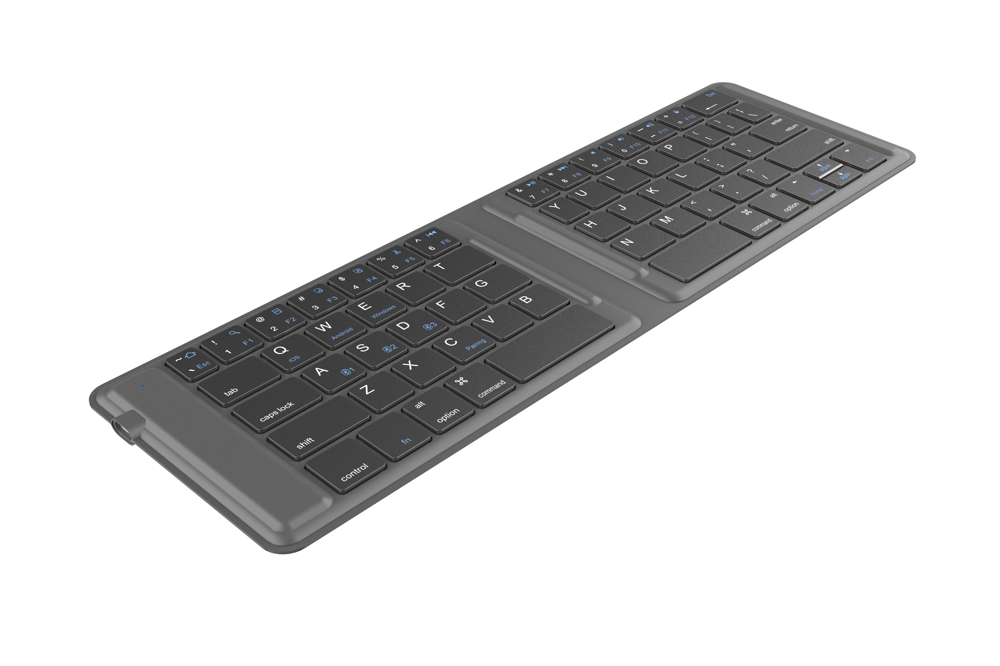 All leather Folding Bluetooth Keyboard