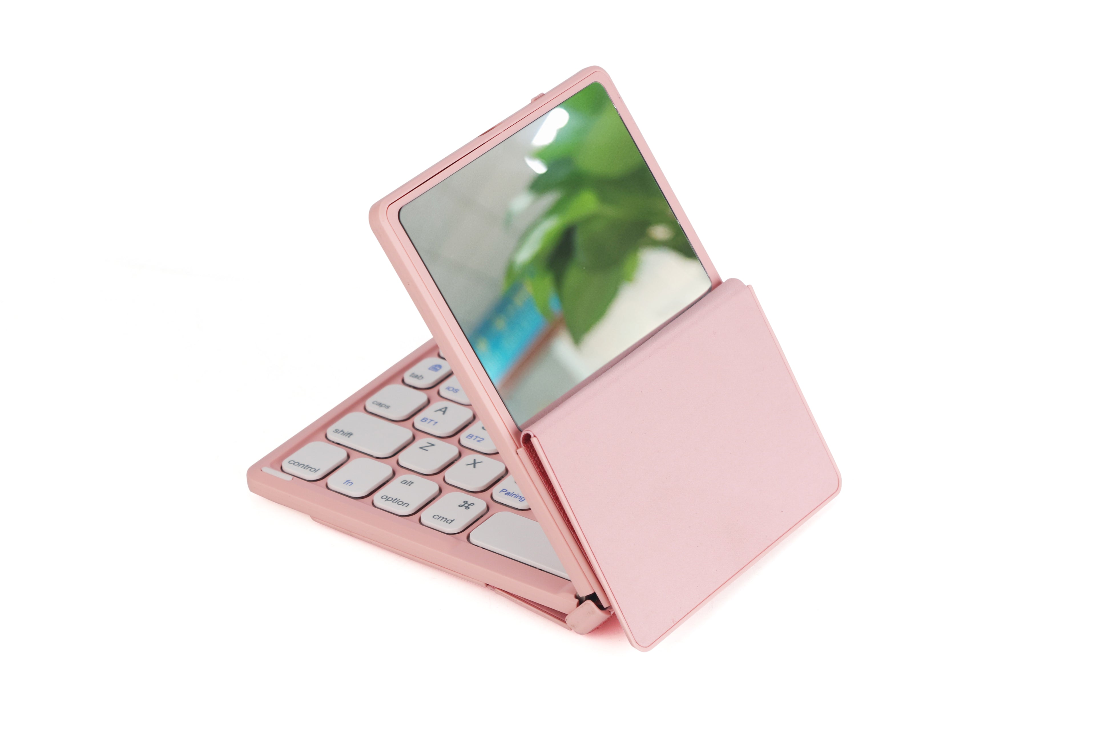 Mini Foldable Keyboard with mirror for mobile phone, tablet