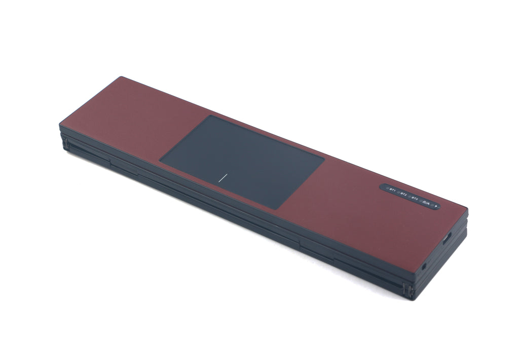 Harmonica tri-fold leather case keyboard