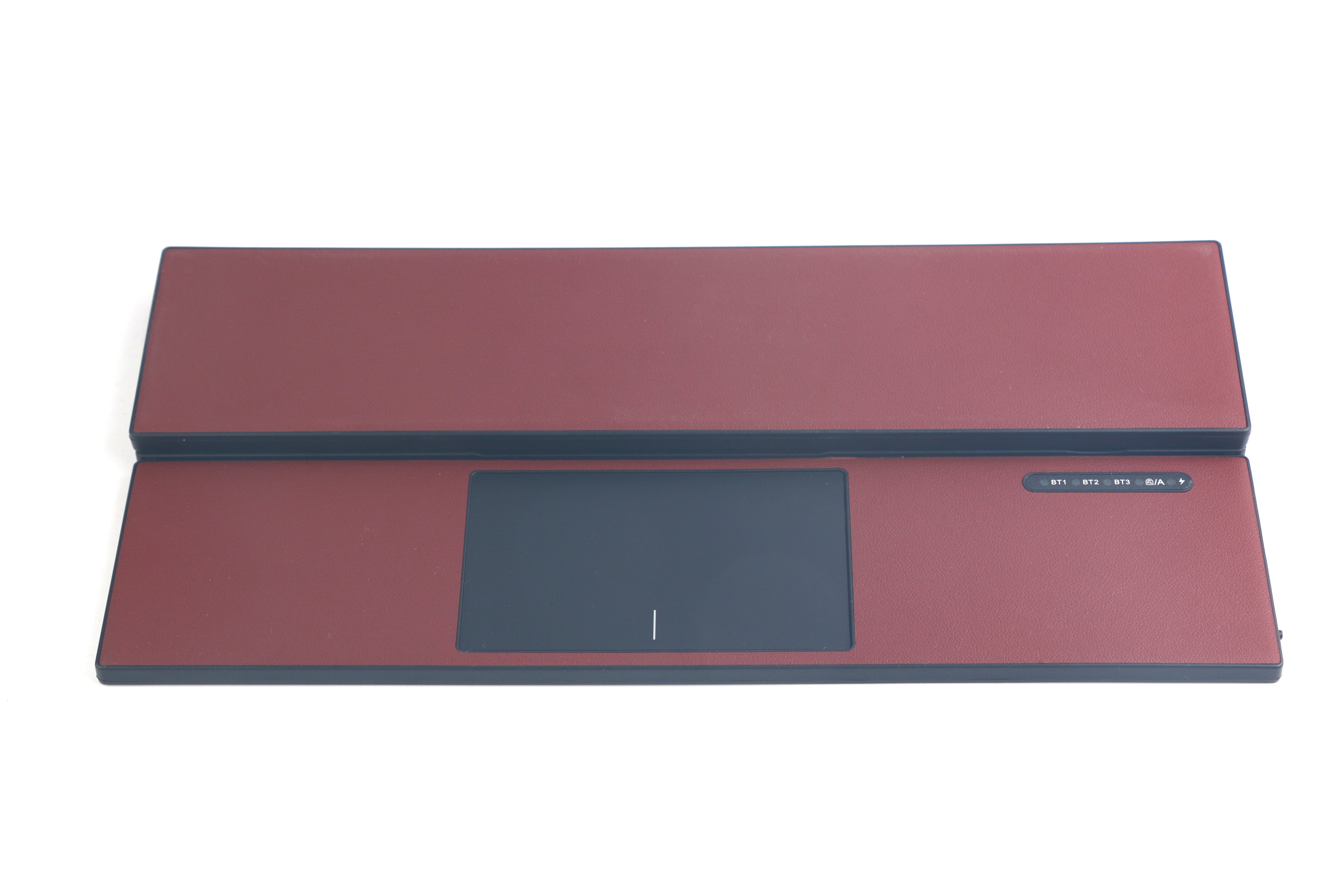 Harmonica tri-fold leather case keyboard