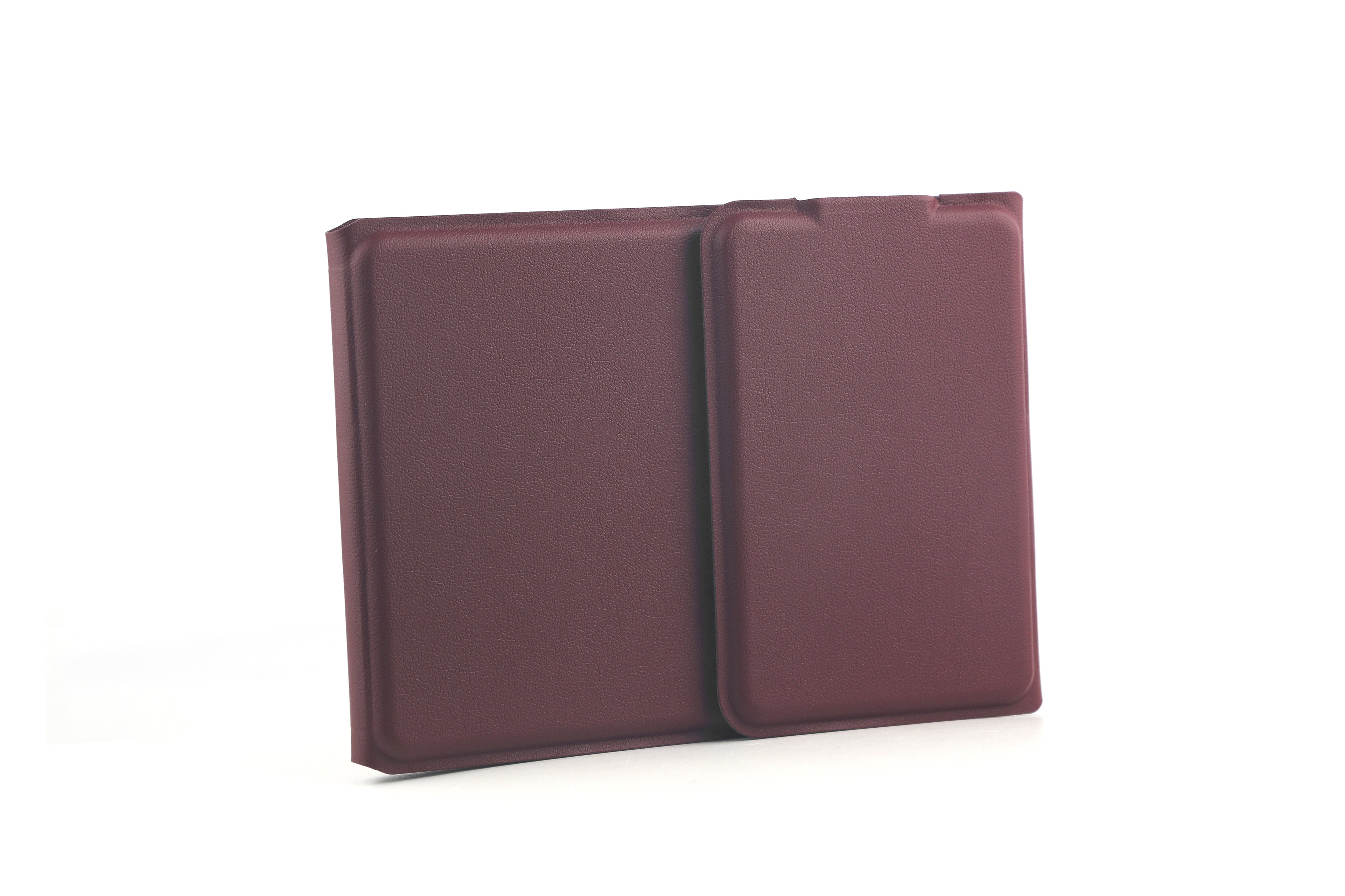 Tri-fold leather case keyboard