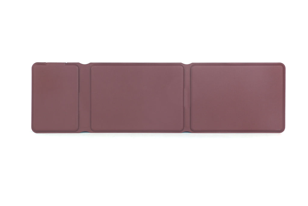 Tri-fold leather case keyboard