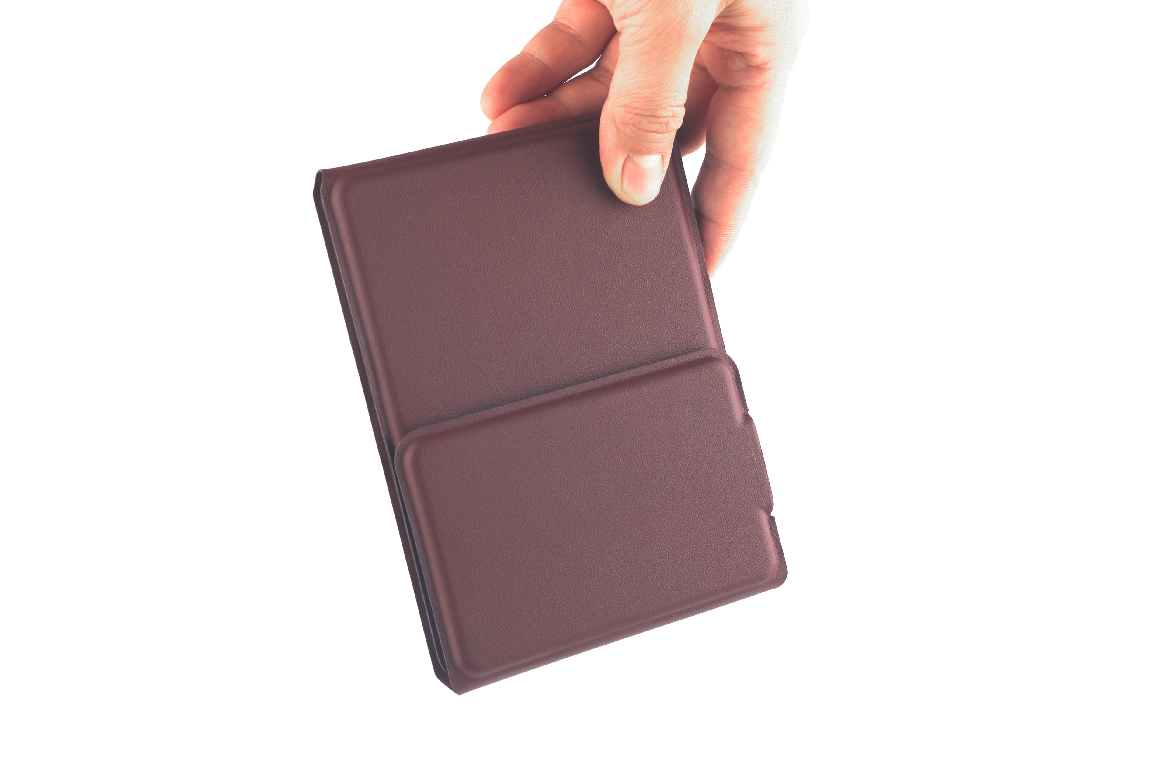 Tri-fold leather case keyboard