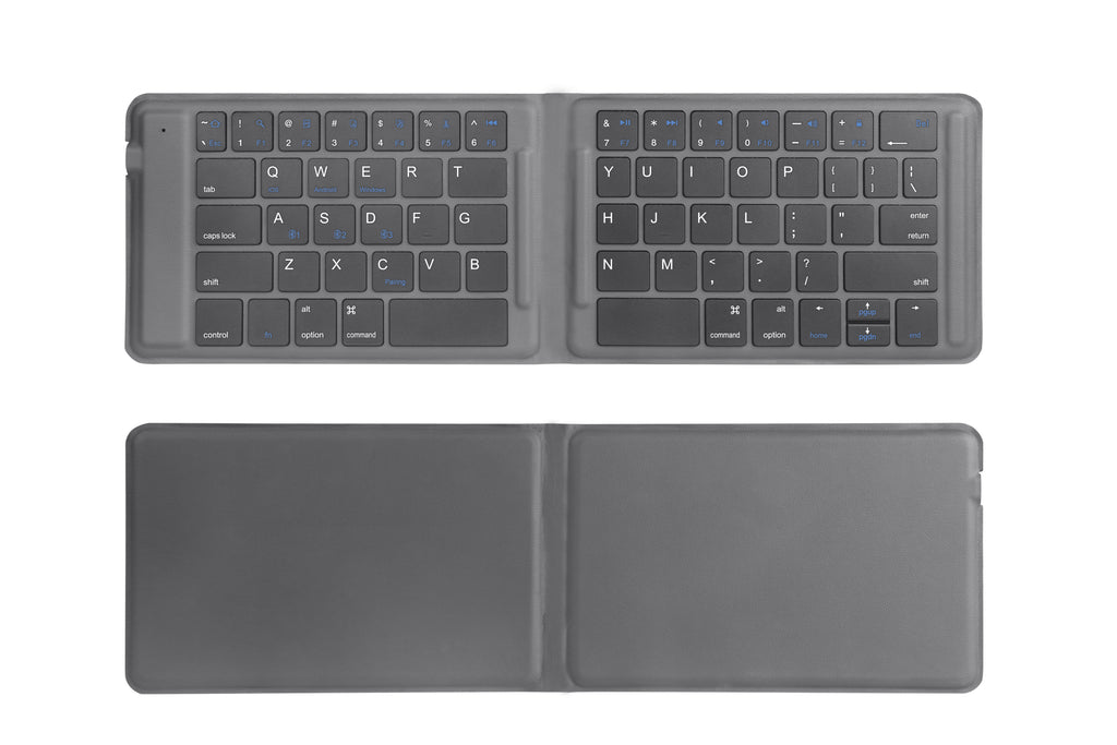 All leather Folding Bluetooth Keyboard