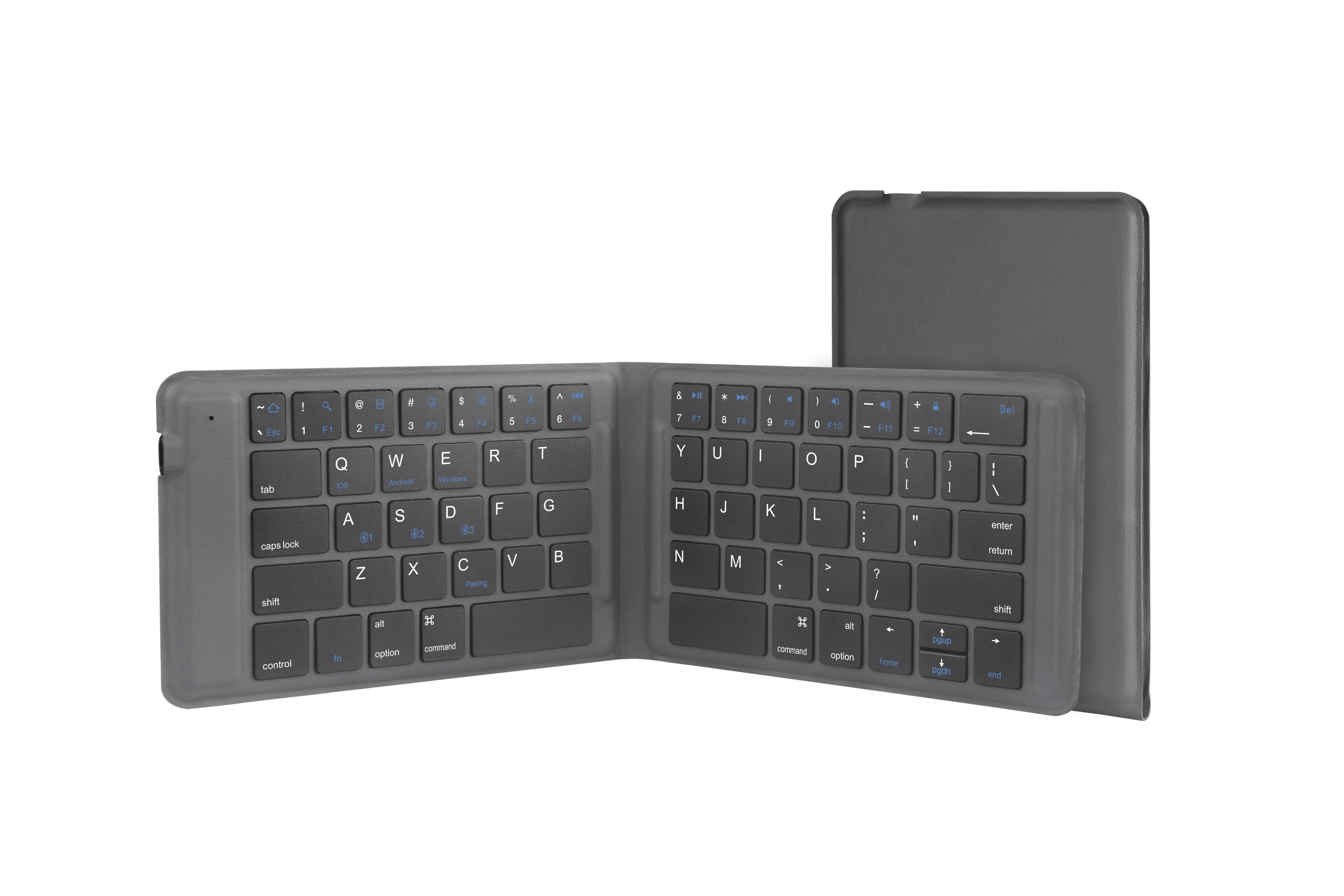 All leather Folding Bluetooth Keyboard