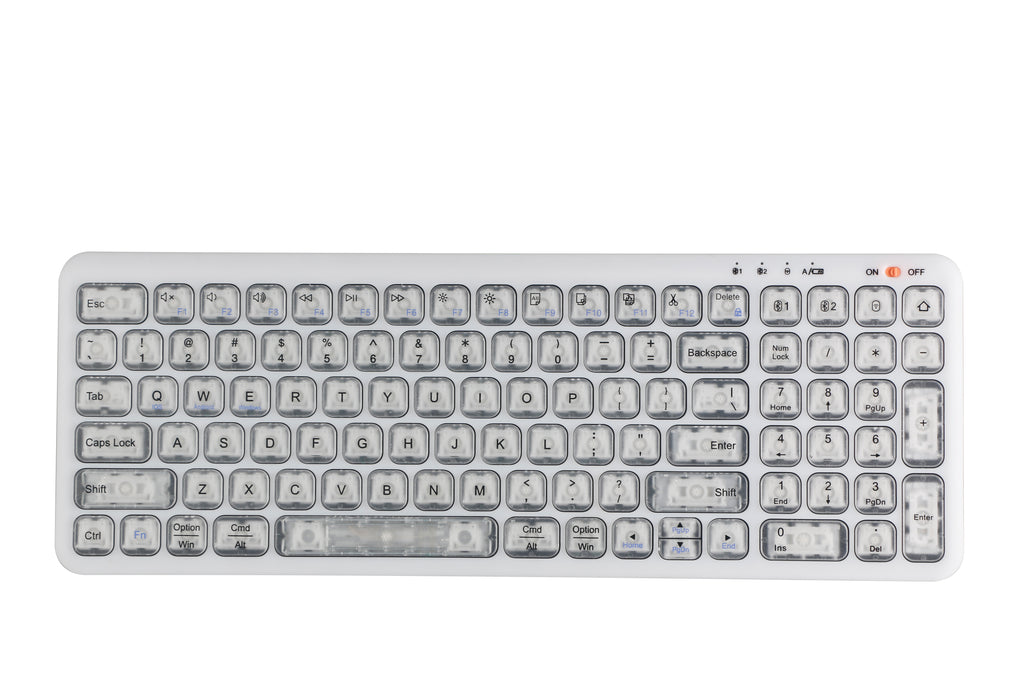 Transparent bluetooth keyboard