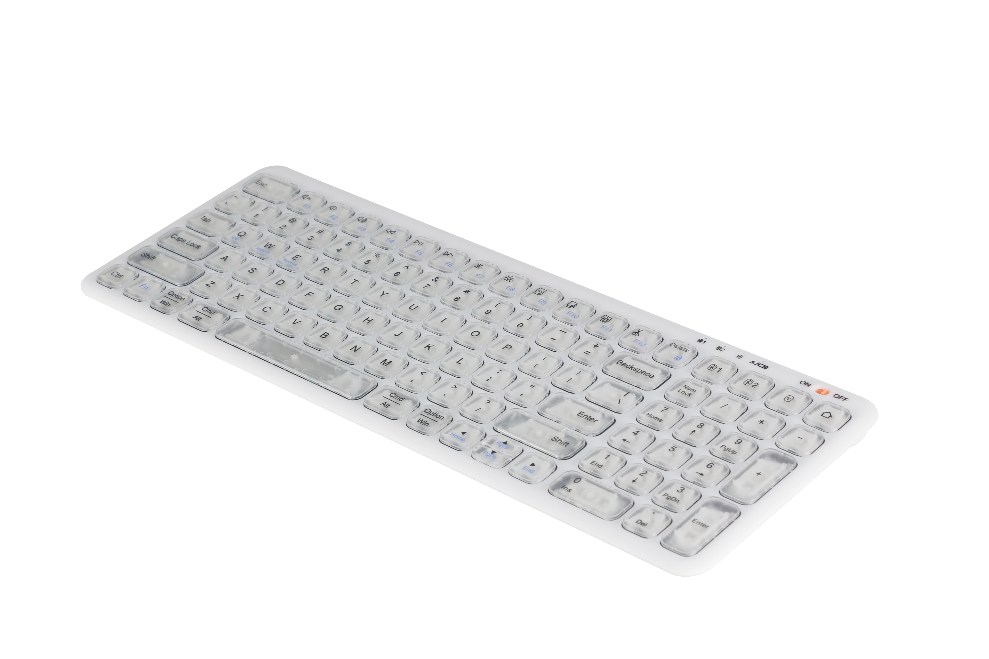 Transparent bluetooth keyboard