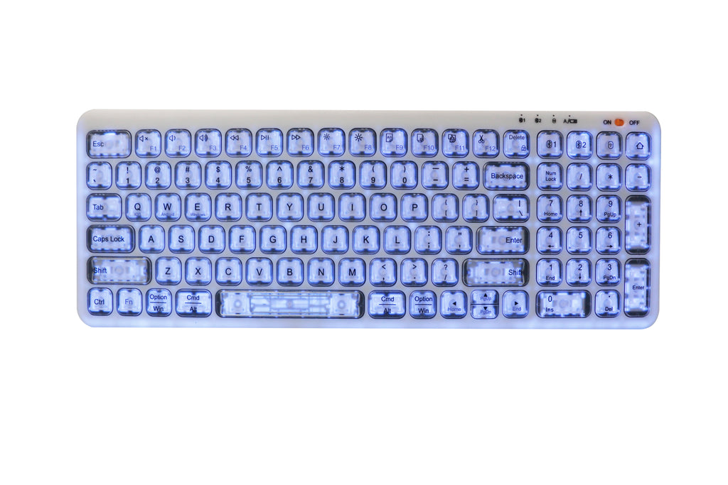 Transparent bluetooth keyboard